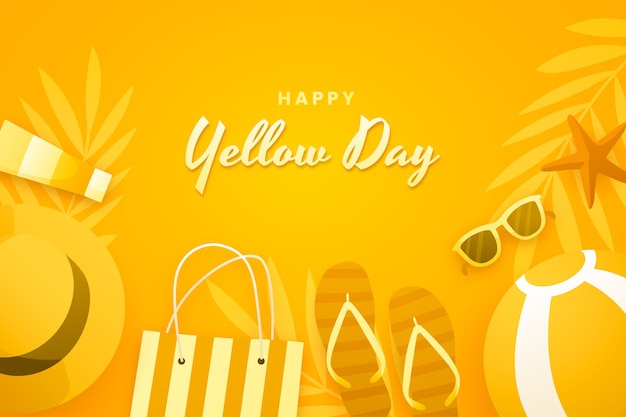 Gradient yellow day background