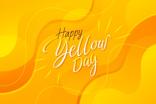 Free vector gradient yellow day background