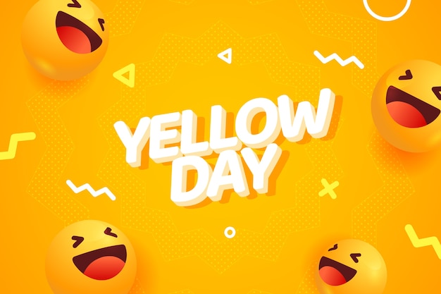 グラデーションの黄色の日の背景