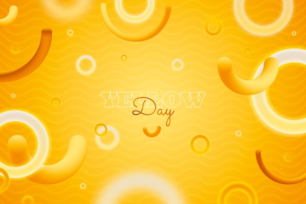 Градиентный желтый дневной фон