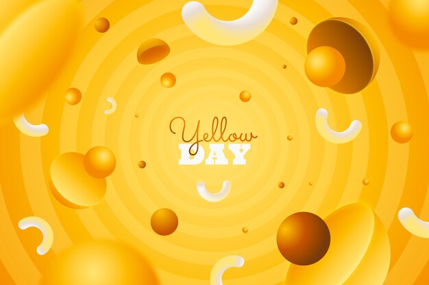 Gradient yellow day background