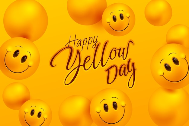 Gradient yellow day background