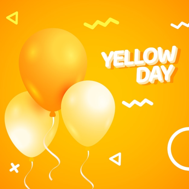Иллюстрация градиента желтого дня