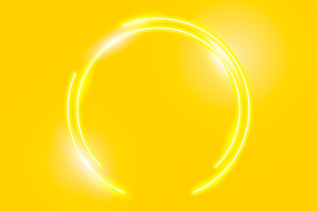 Free vector gradient yellow neon background