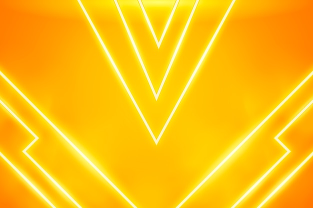 Бесплатное векторное изображение Градиентный желтый неоновый фон