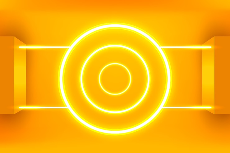 Free Vector gradient yellow neon background