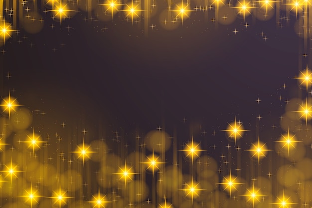 Gradient yellow star background