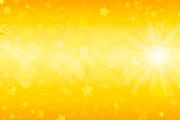 Free vector gradient yellow star background