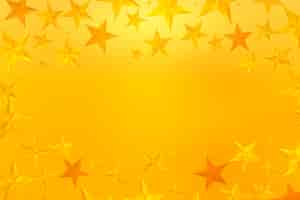 Free vector gradient yellow star background