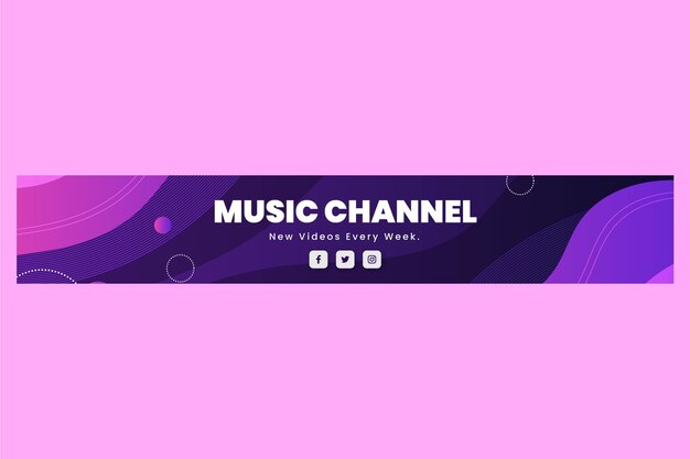 Gradient youtube banner