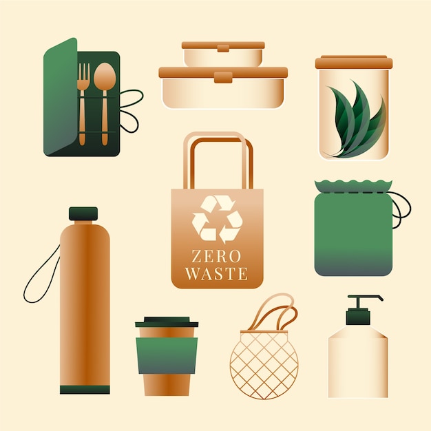 Gradient zero waste collection