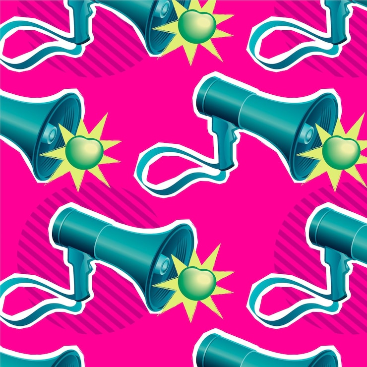Free Vector gradient zine culture pattern