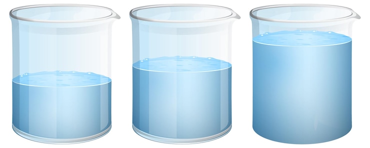 無料Vector 杯の水位を調整する