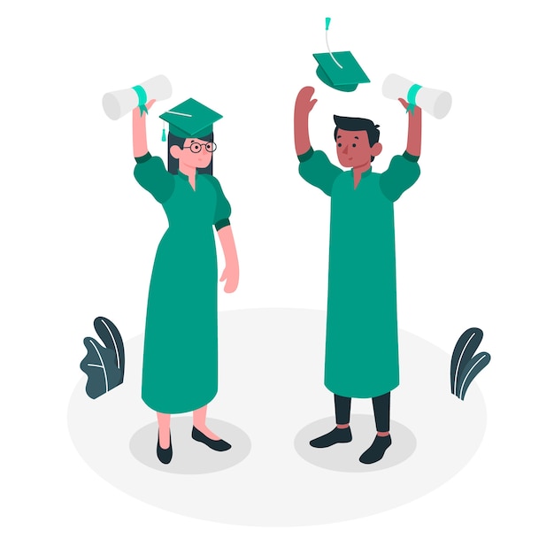 Graduation concept illustration