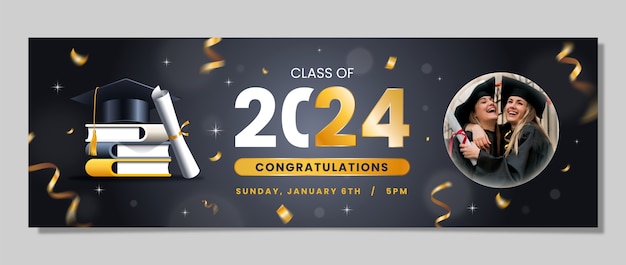 Free vector graduation design template