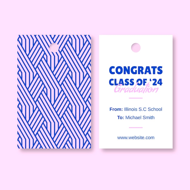 graduation gift tag template design