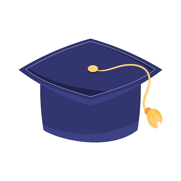 Free vector graduation hat accessory