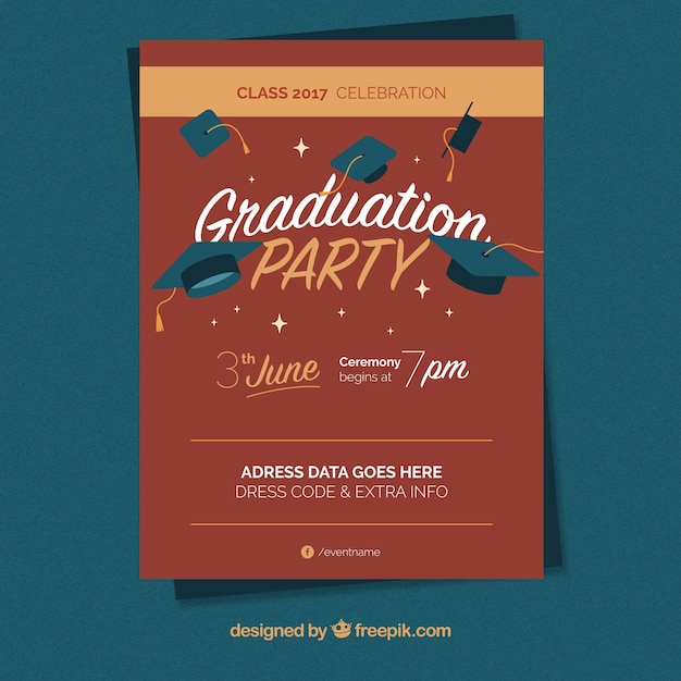 Graduation party brochure