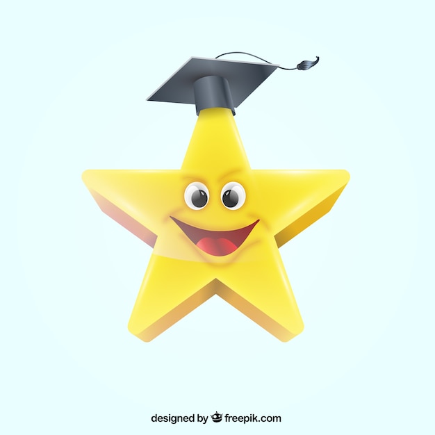 Vettore gratuito graduation stelle