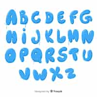 Free vector graffiti alphabet