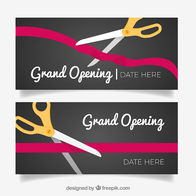 Grand opening banners