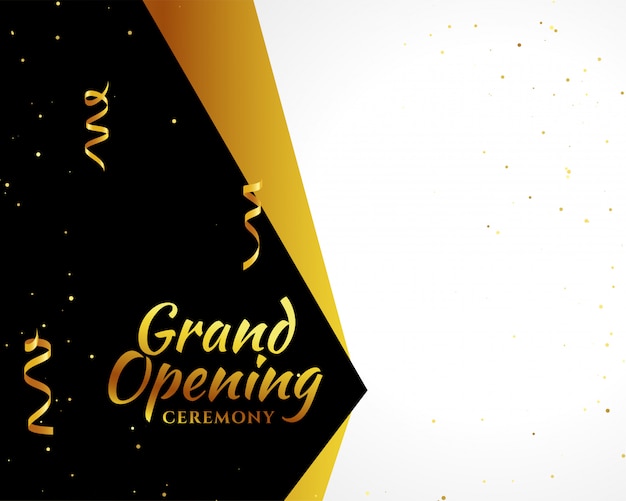 Grand opening golden background