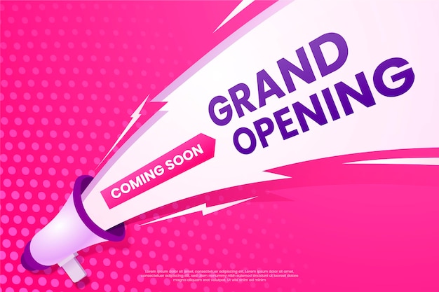 Grand opening soon promo