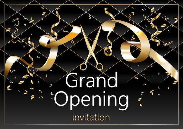 Free vector grand opening vector background