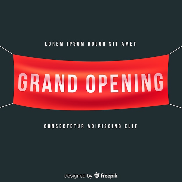 Free vector grand opening