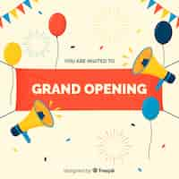 Free vector grand opening