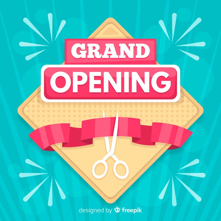 Free Vector grand opening