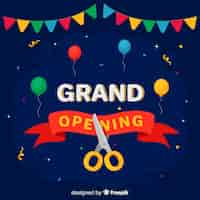 Free vector grand opening