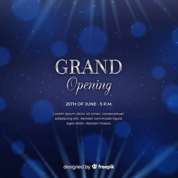 Free vector grand opening