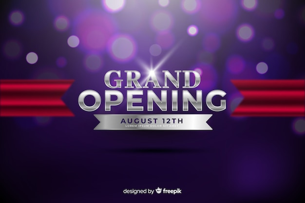 Free vector grand opening