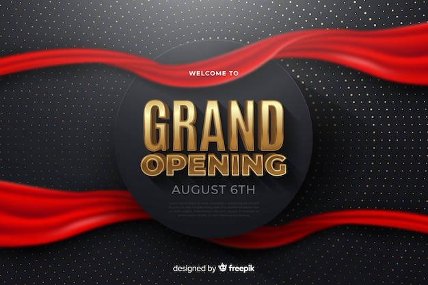 Free vector grand opening