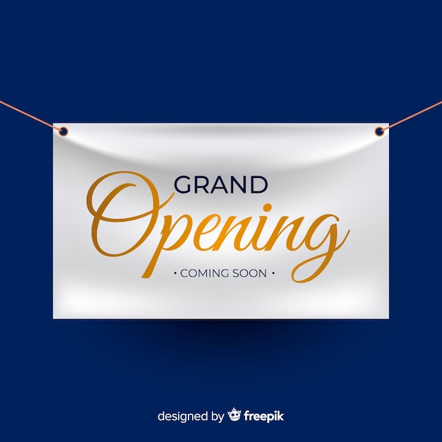 Free vector grand opening