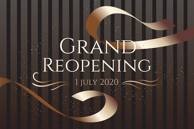 Grand re-opening background design