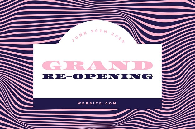 Grand re-opening background