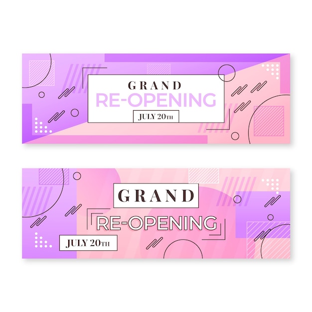 grand re-opening banner template