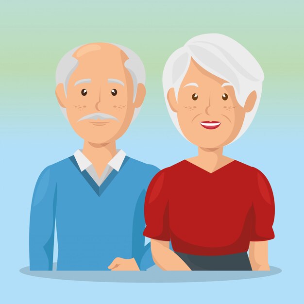 grandparents couple avatars characters