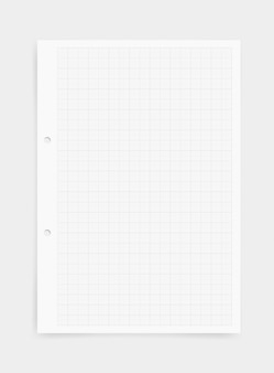 Graph paper sheet background with grid pattern.