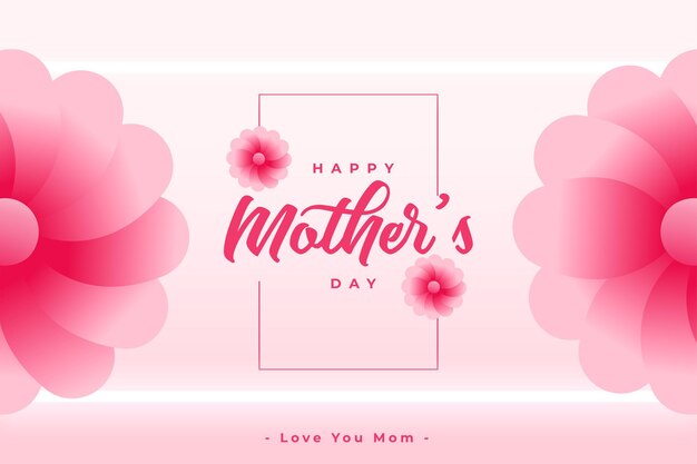 Graphic card for mother's day event design