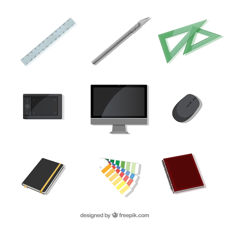 Free Vector graphic design elements collection in flat style