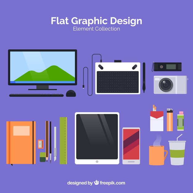 Graphic design elements collection