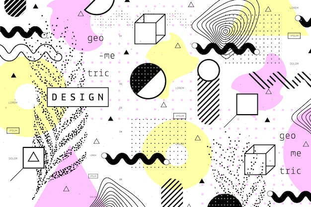 Graphic design geometric background