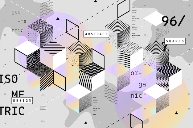 Graphic design geometric background