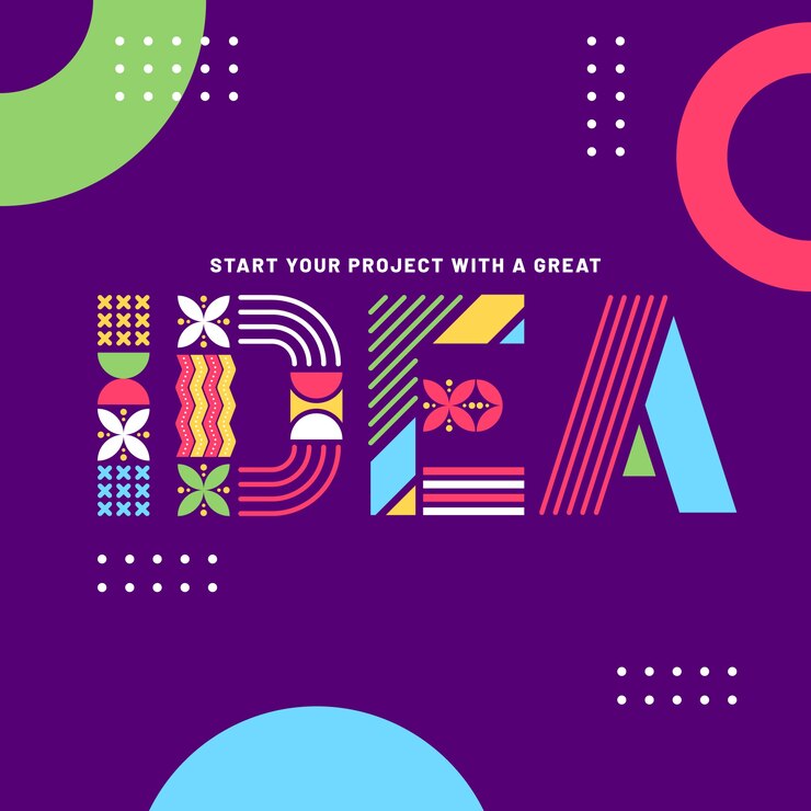 Free Vector graphic design geometric lettering