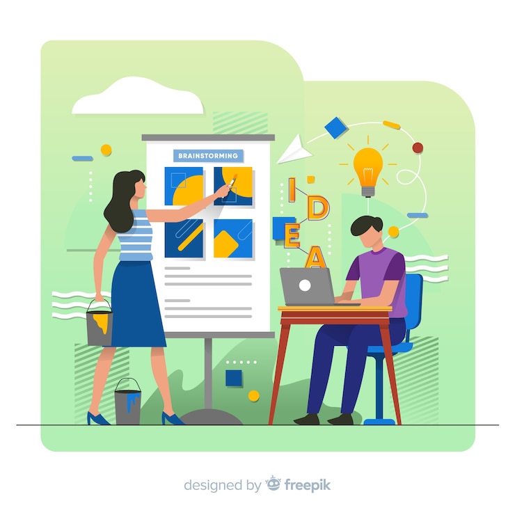 Free Vector graphic design idea concept