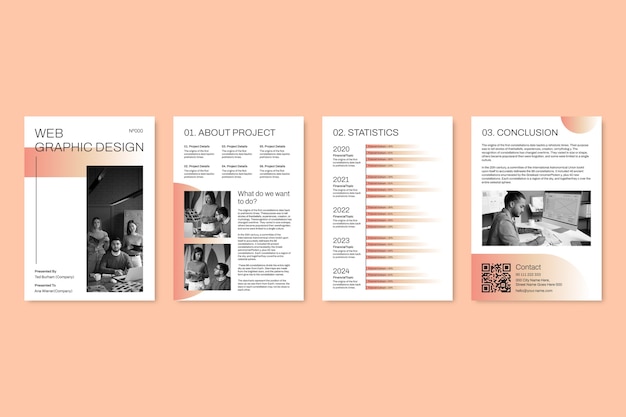 Graphic design proposal template design