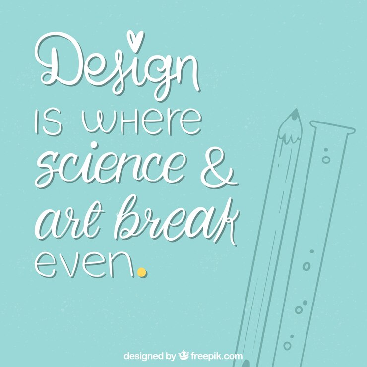 Free Vector graphic design quote in hand drawn style